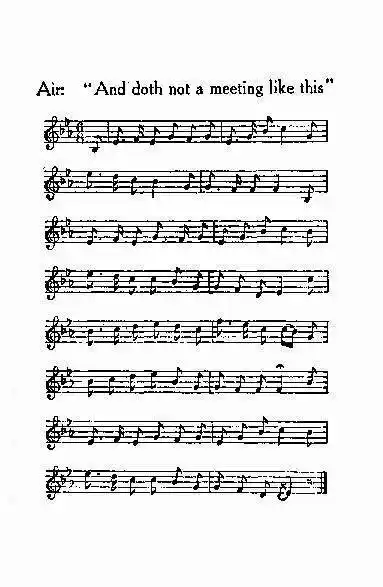 Air: "And doth not a meeting like this" MUSIC