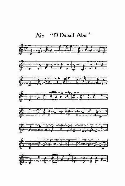Air: "O Donall Abu" MUSIC