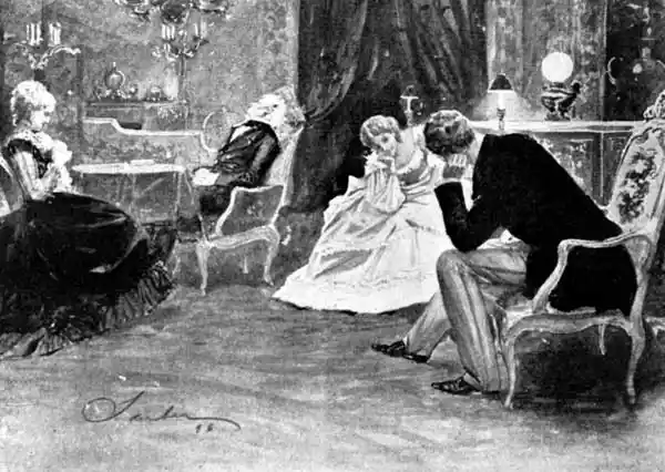 "YOU ARE SAD," SAID LUCILLE, WITH A LITTLE LAUGH, "WITH YOUR FACE IN YOUR HAND COMME ÇA."