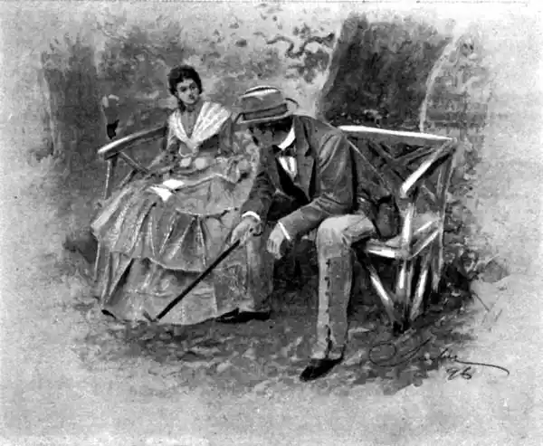 "ISABELLA," I SAID, AWKWARDLY ENOUGH, AS I STIRRED THE DEAD LEAVES WITH MY WHIP, "ISABELLA, DO YOU KNOW THE TERMS OF MY FATHER'S WILL?" SHE DID NOT ANSWER AT ONCE, AND, GLANCING IN HER DIRECTION, I SAW THAT SHE HAD FLUSHED LIKE A SCHOOLGIRL.