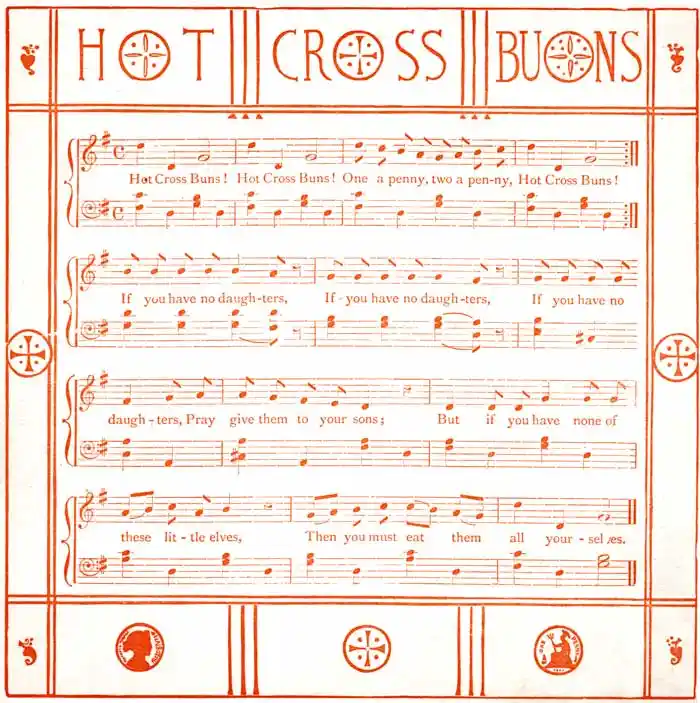 Hot Cross Buns music