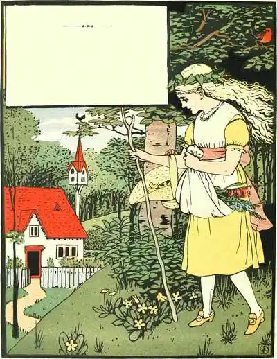 A small cottage in a dell