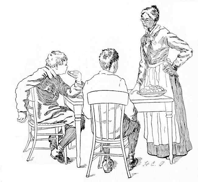 "SHE HAD A PLATE HEAPED HIGH WITH COOKIES."
