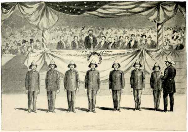 PRESENTING THE MEDALS. Page 322.