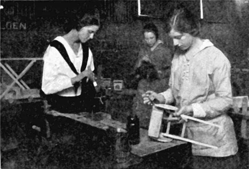 Girls Making Toys