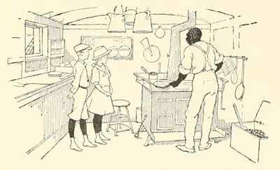 They delighted in the cook's kitchen, the galley.