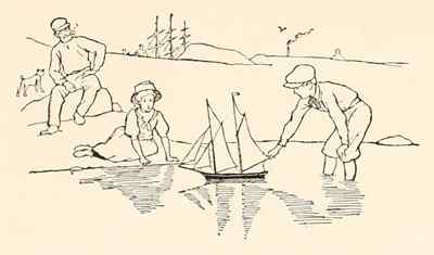 Captain Hawes made the children a little toy schooner