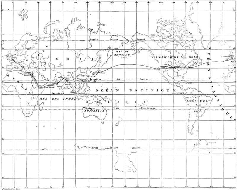 Parcours de Phileas Fogg