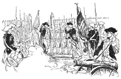 governor greeting with rounds from fieldpiece