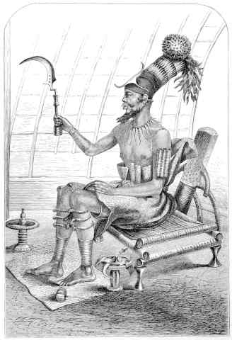 KING MUNZA IN FULL DRESS.