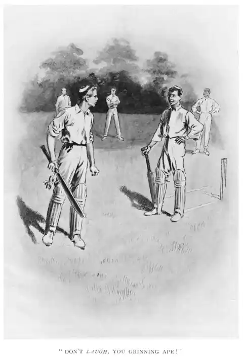 “DON’T LAUGH, YOU GRINNING APE”