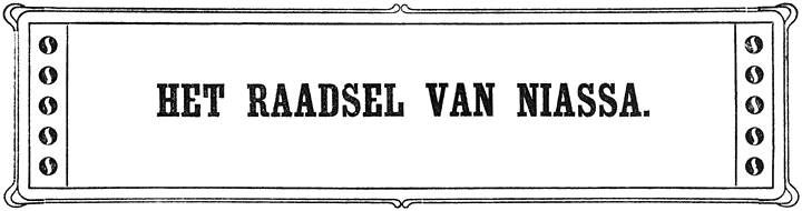 HET RAADSEL VAN NIASSA.