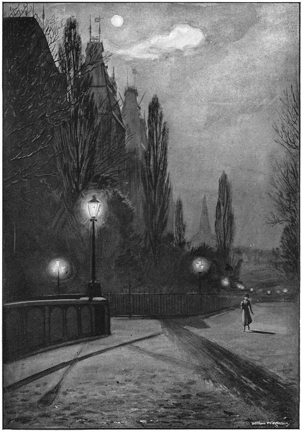 Rythmisch en klankrijk klonk Mieke’s vlugge voetstap op de droge straat.