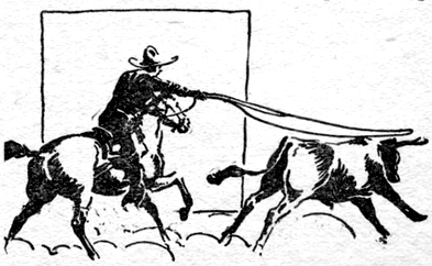 cowboy roping a steer